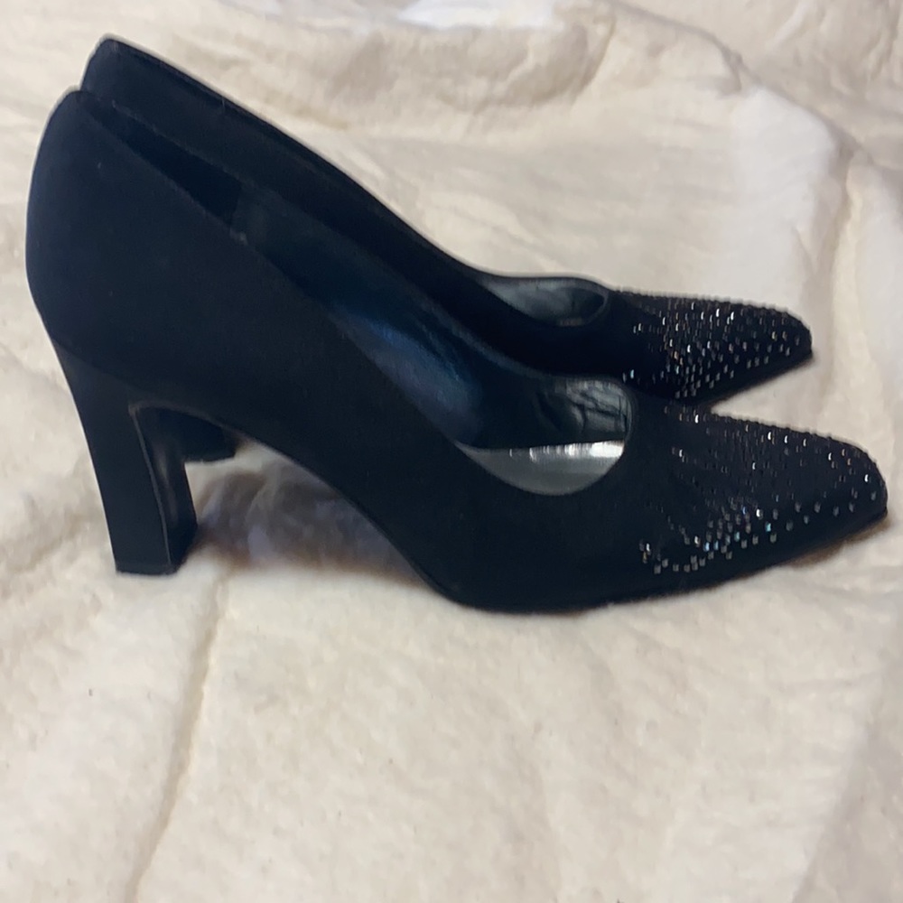 Stuart Weitzman Rhinestone Accented Heels - Picture 4 of 10